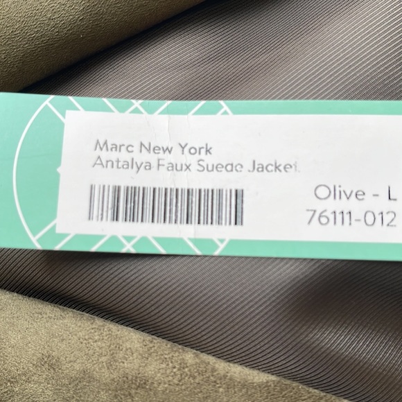 NWT Marc New York size large anTalia jacket in Olive L - Picture 7 of 7